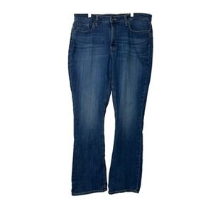 Lee Jeans Womens 16L Regular Fit Boot Cut Mid Rise Dark Wash Stretch